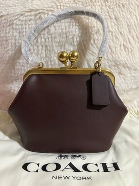 Coach Kisslock Frame Bag 16 (MAPLE)